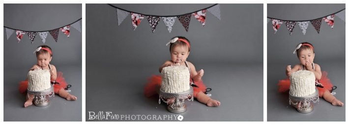 raleigh garner baby cake smash photographer